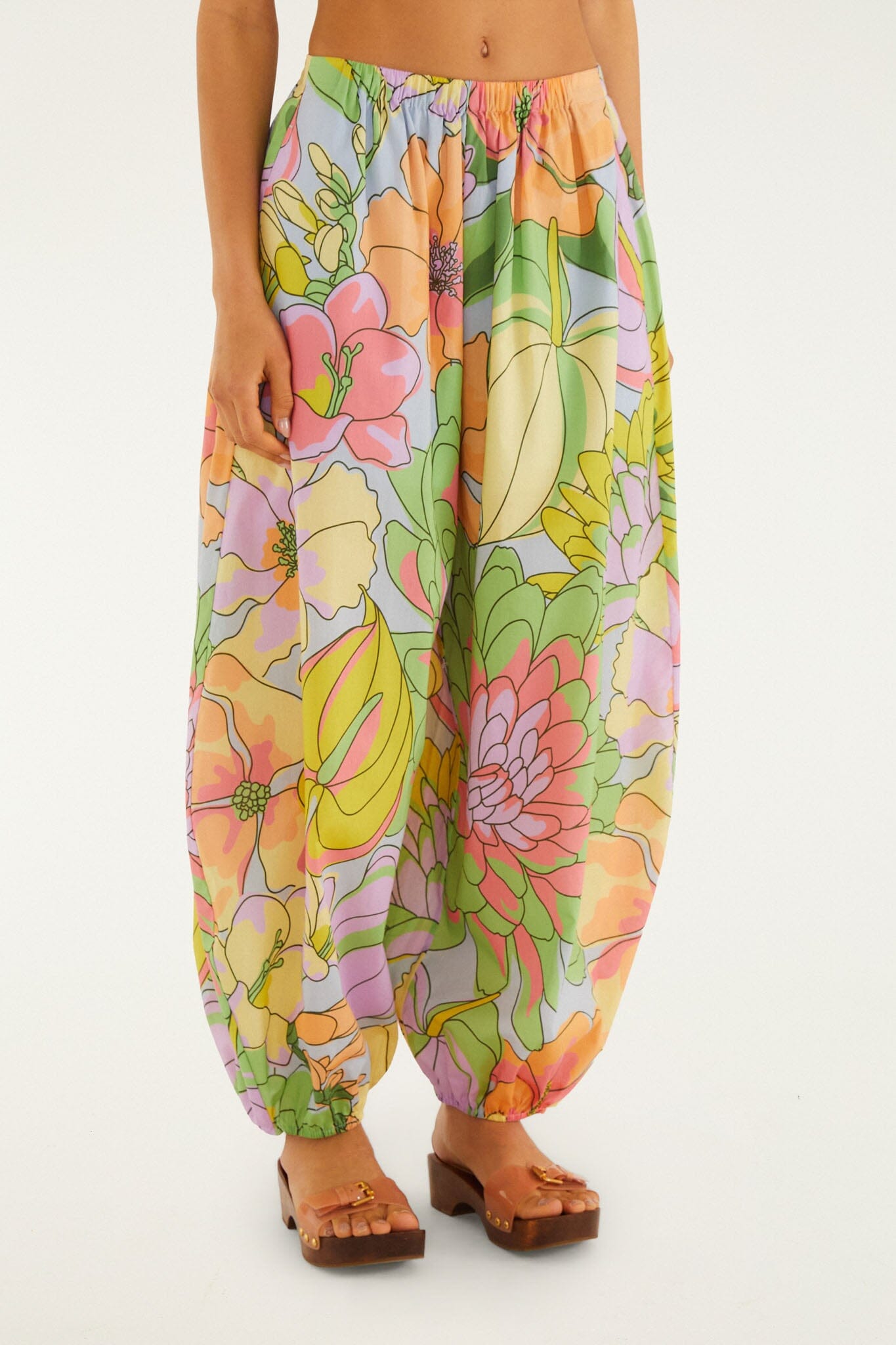 美品 nagonstans square swim balloon pants Multicolor Spring Affair Organic Cotton Balloon Pants | FARM Rio