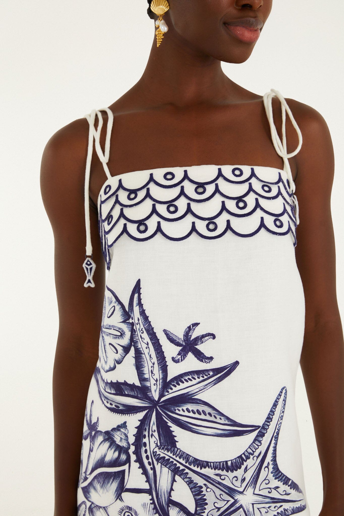 FARM Rio Coast Stars Off White Mini Dress Coast Stars Off White / M FARM Rio Coast Stars Off White Mini Dress Coast Stars Off White / M