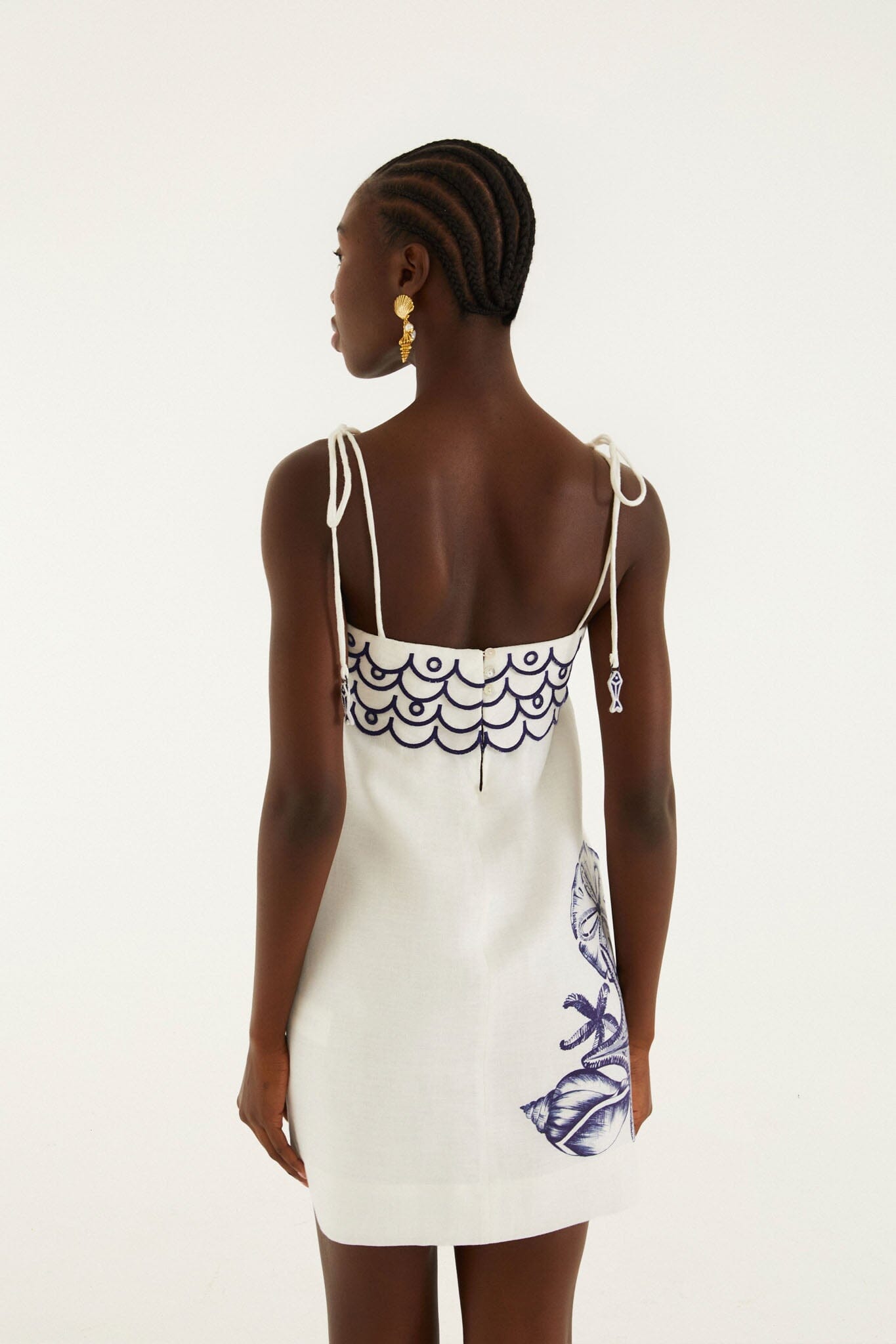 FARM Rio Coast Stars Off White Mini Dress Coast Stars Off White / M FARM Rio Coast Stars Off White Mini Dress Coast Stars Off White / M
