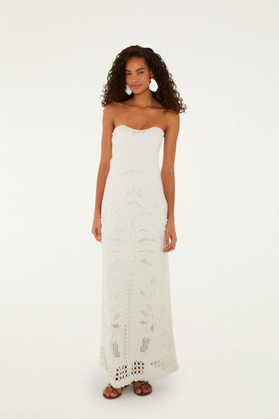 farm rio palm tree cotton sleeveless eyelet midi dress Farm Rio Palm Tree Eyelet Blush Pink Sleeveless Midi Size XS