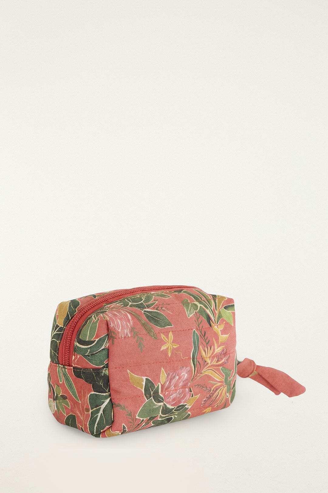 FARM Rio model wearing the Painted Farm Small Toiletry Bag