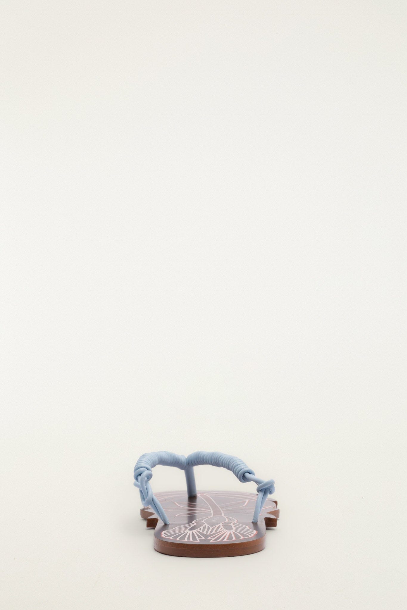 FARM Rio model wearing the Palmtree Cuoio Flat