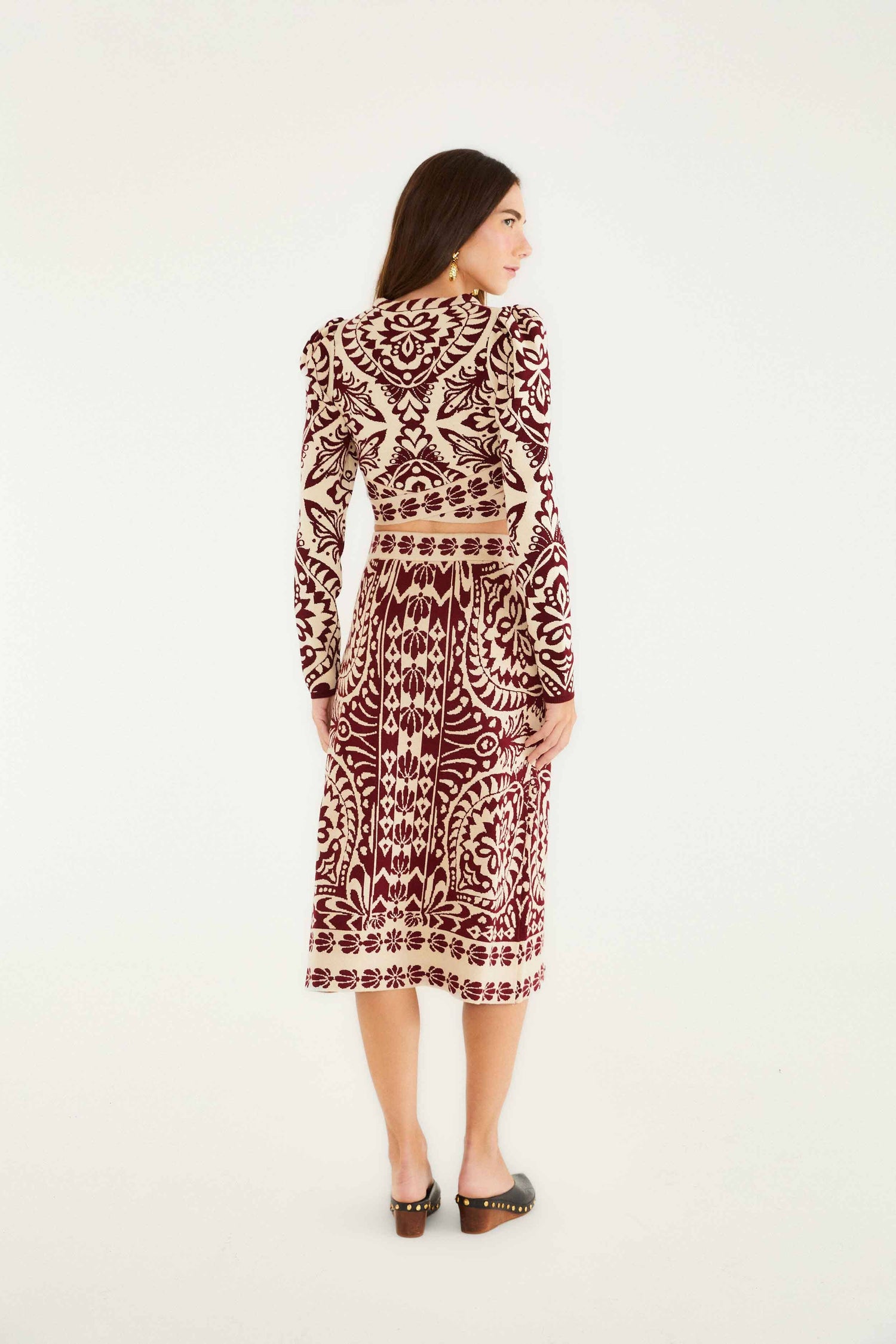 Pineapple Love Knit Midi Skirt | FARM Rio Pineapple Love Knit Midi Skirt | FARM Rio
