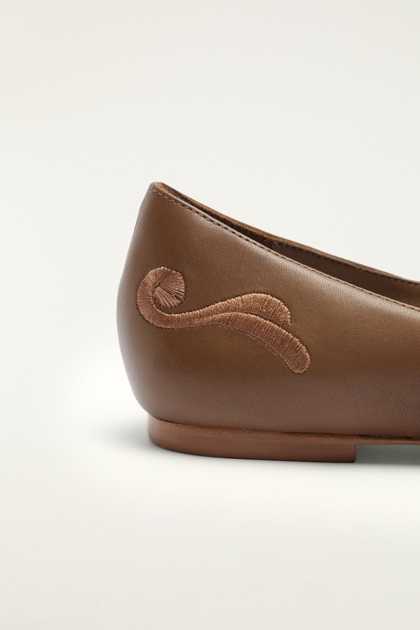 FARM Rio model wearing the Richelieu Flat Ballerina