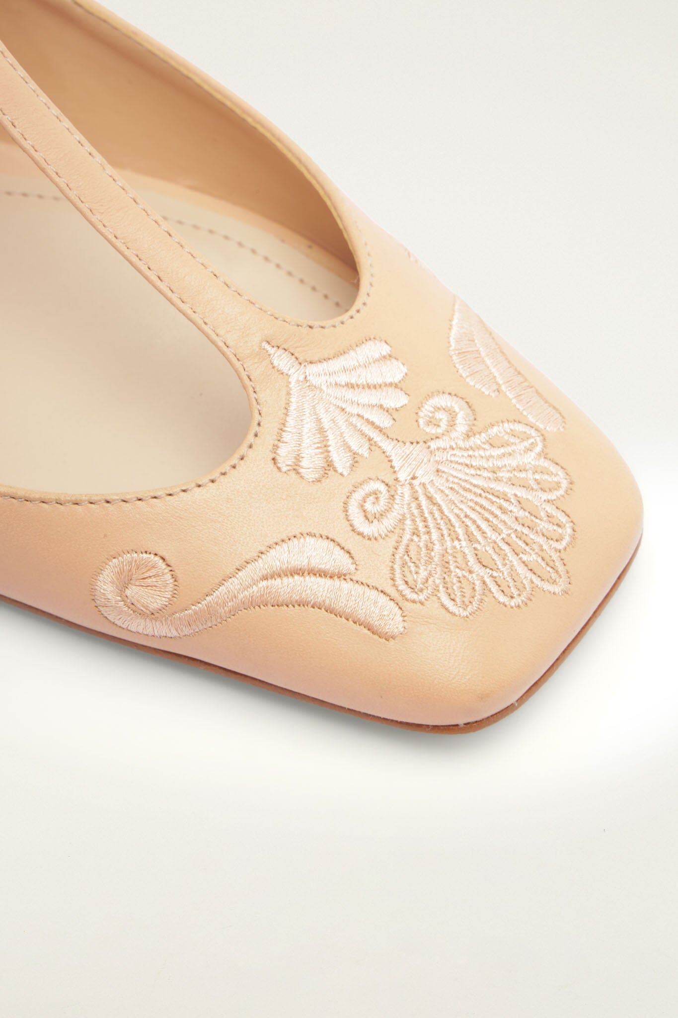 FARM Rio model wearing the Richelieu Flat Ballerina