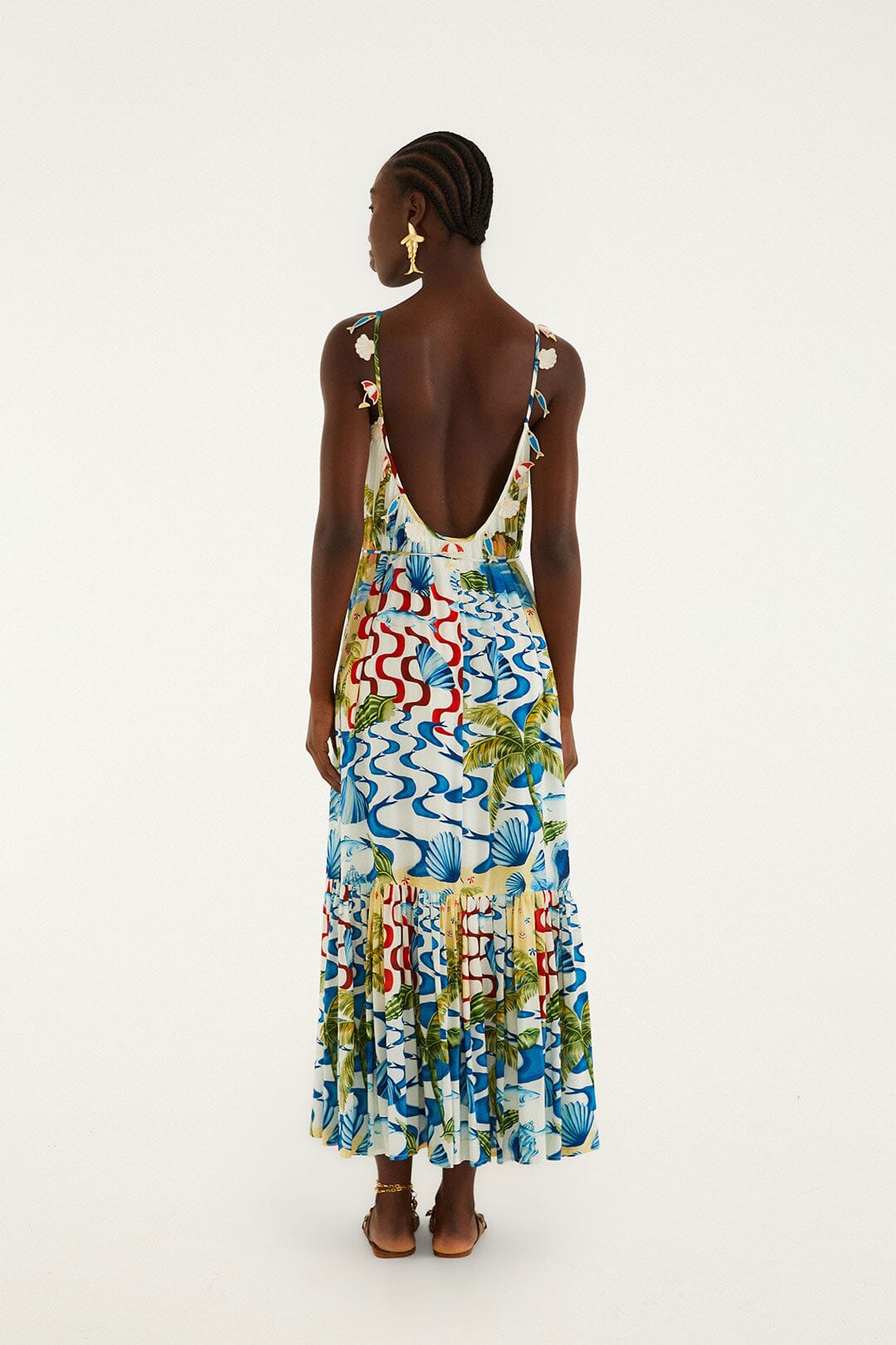 farm rio off white tropical romance maxi dress Tropical Romance Off White Maxi Dress