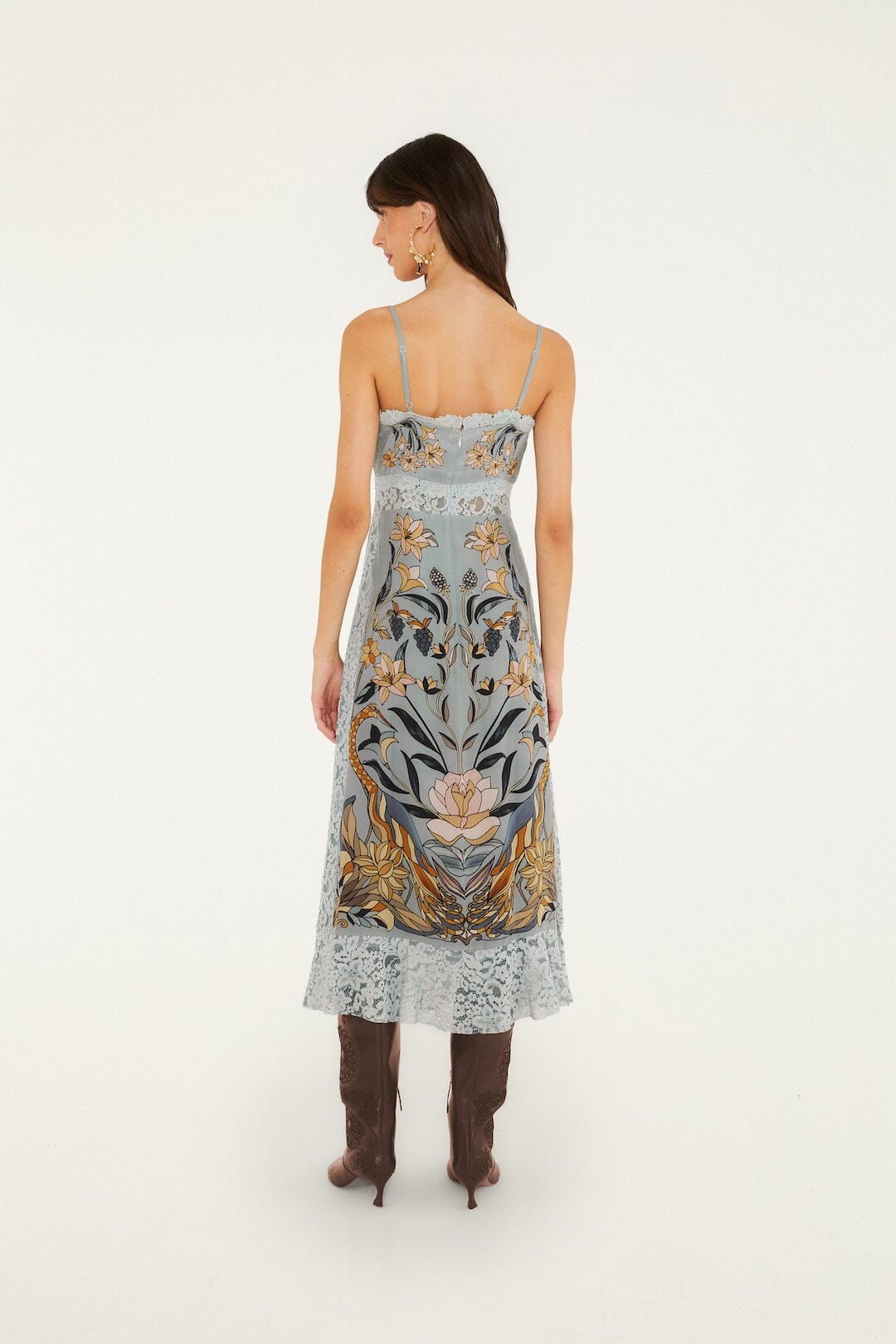 Stained Glass Beauty Slip Midi Dress