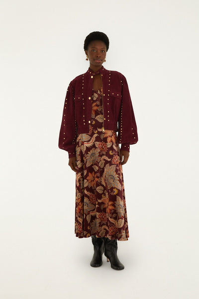 Studded Corduroy Velvet Jacket | FARM Rio