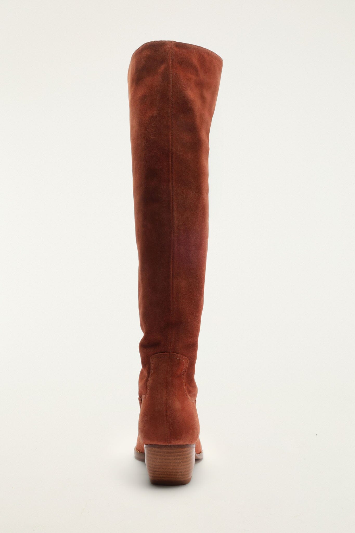 FARM Rio model wearing the Suede Riding Boot