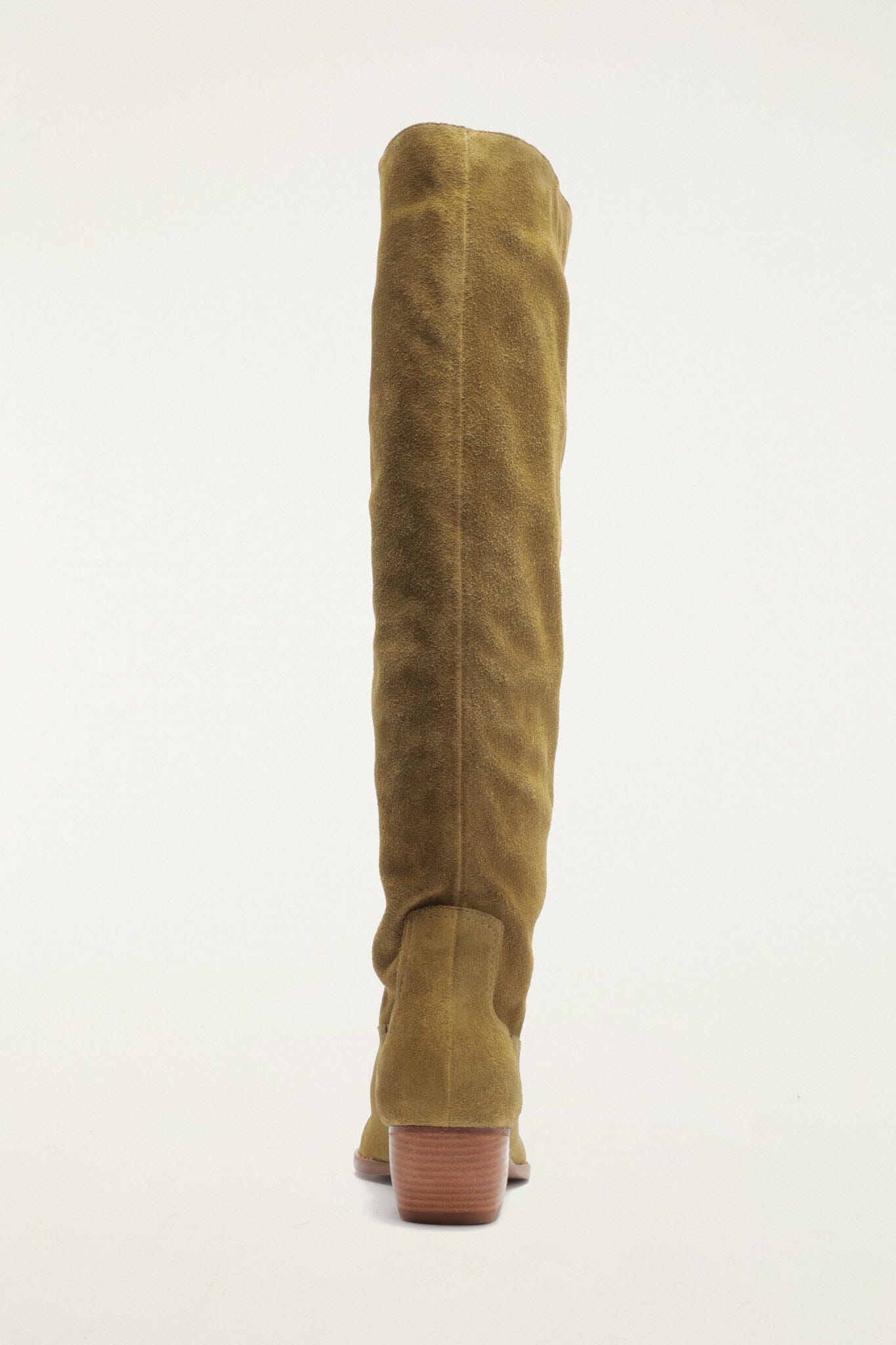 FARM Rio model wearing the Suede Riding Boot