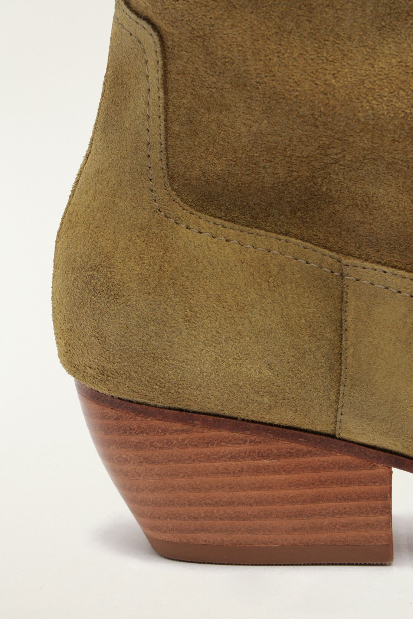 FARM Rio model wearing the Suede Riding Boot