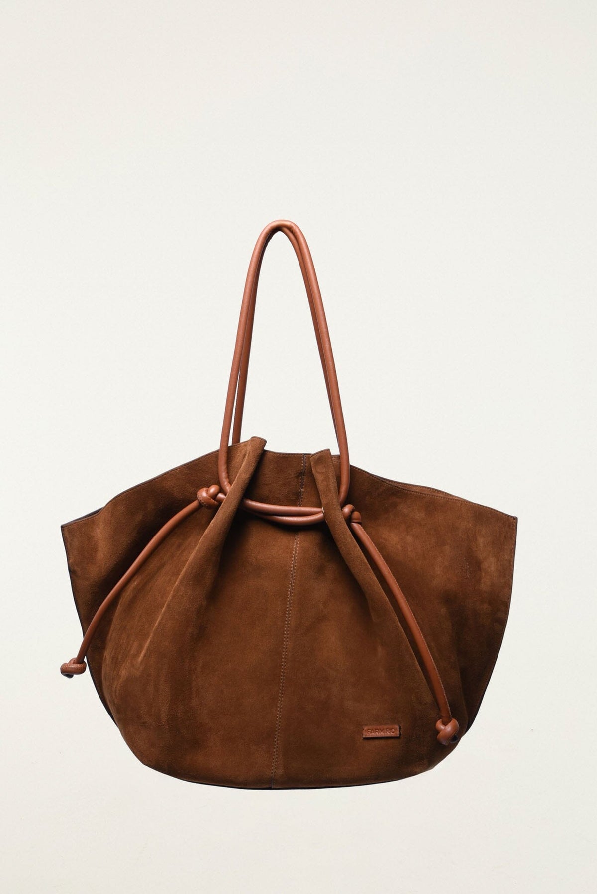 FARM Rio model wearing the Suede Tote Bag