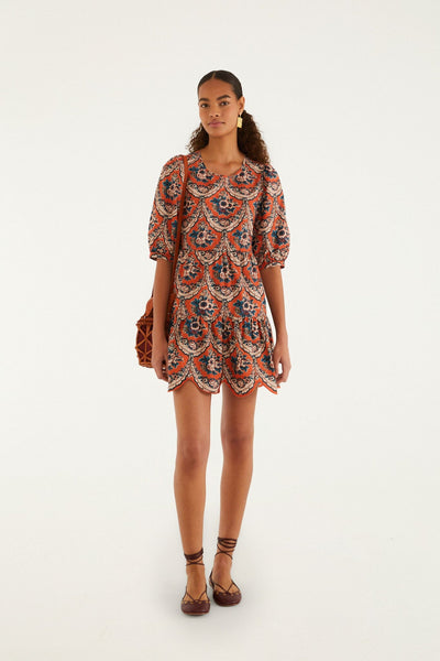 floral puff sleeve mini dress Terracotta Victorian Color:Navy Desert Oasis giving you adjustable coverage May 3-9 BABARONI Tulle Satin Flamingo