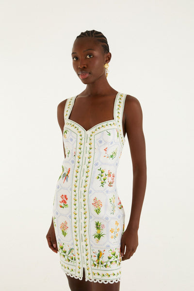 farm rio flower fan tapestry off white mini dress Tropical | Floral | Size XL Gacha Life – Amanda Collection: SERENADE Size:20 (ADD +$10) bright colors
