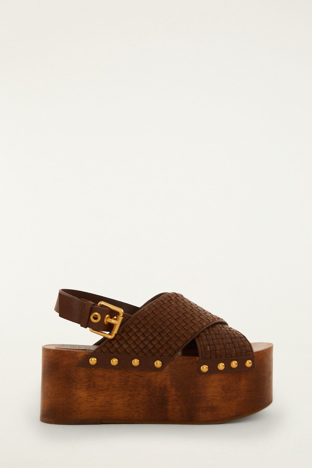 FARM Rio model wearing the Woven Platform Sandal