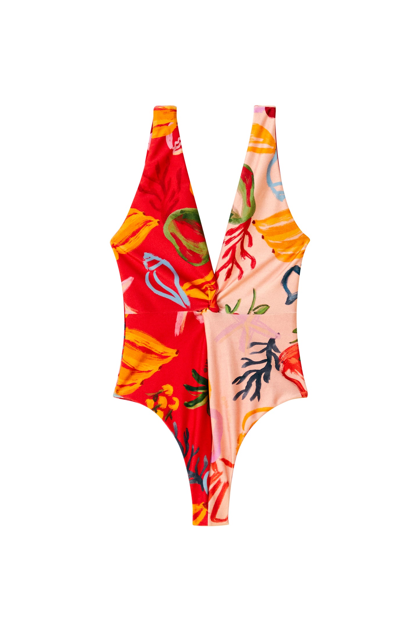 Mixed Fruits Ocean One Piece Swimsuit