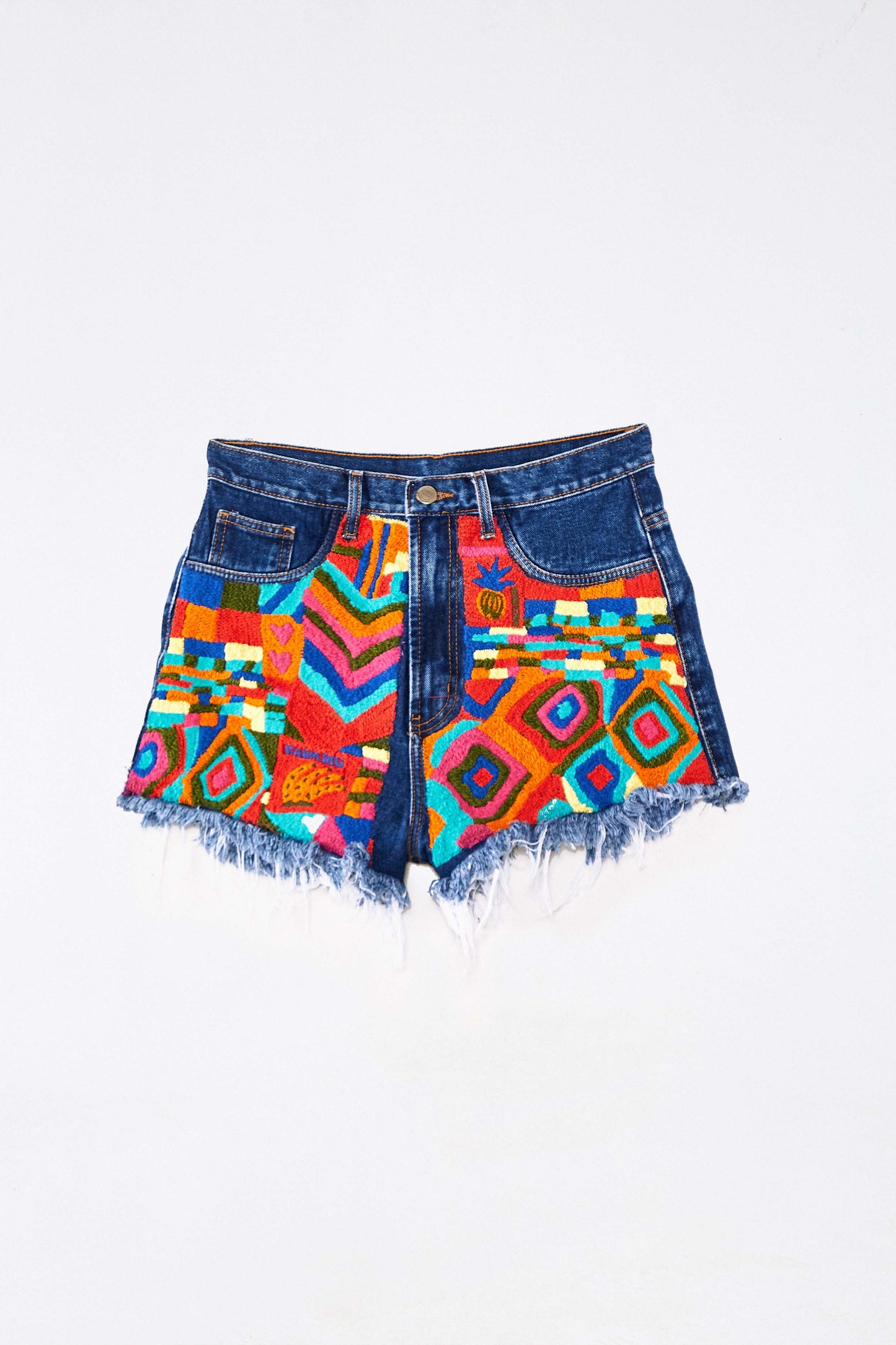 Summer Patches Denim Shorts