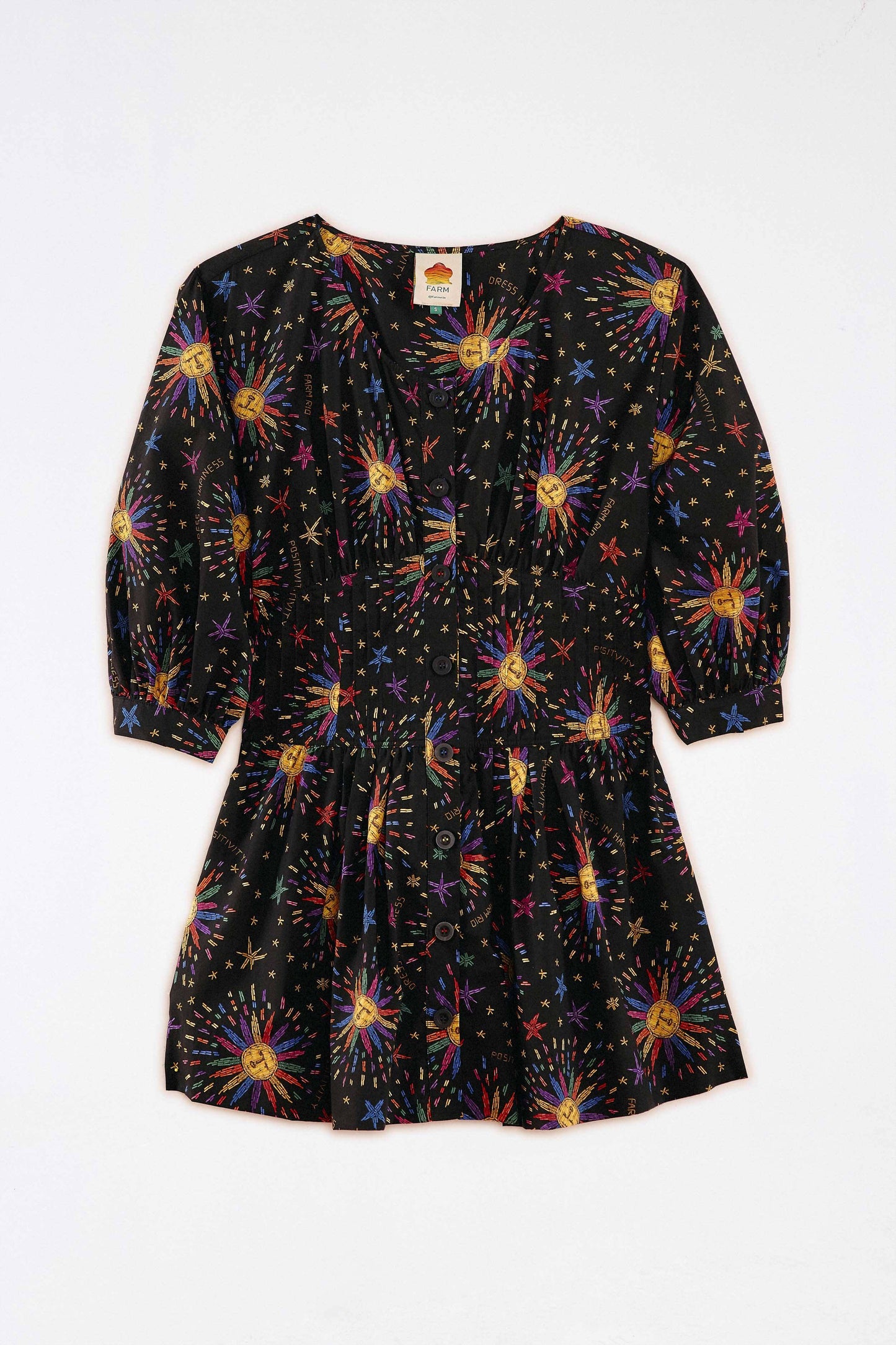 Rainbow Suns Organic Cotton Mini Dress