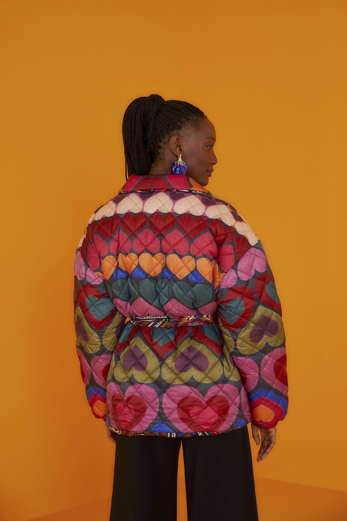 Full Of Hearts Reversible Puffer Jacket