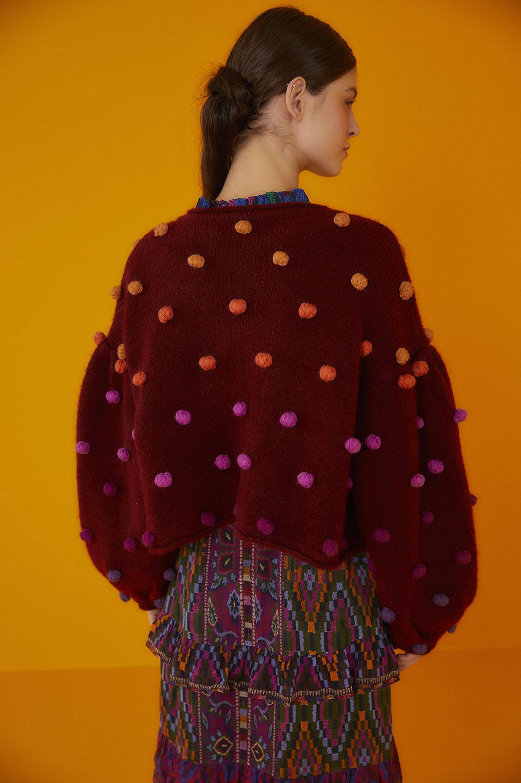 Burgundy Rainbow Dots Cardigan – FARM Rio