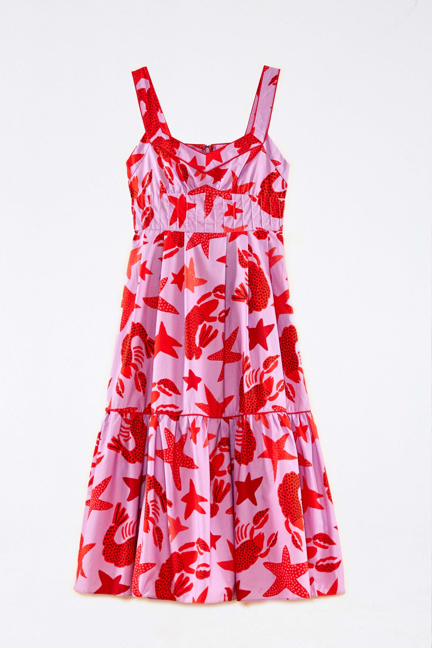 Lobster Sky Midi Dress