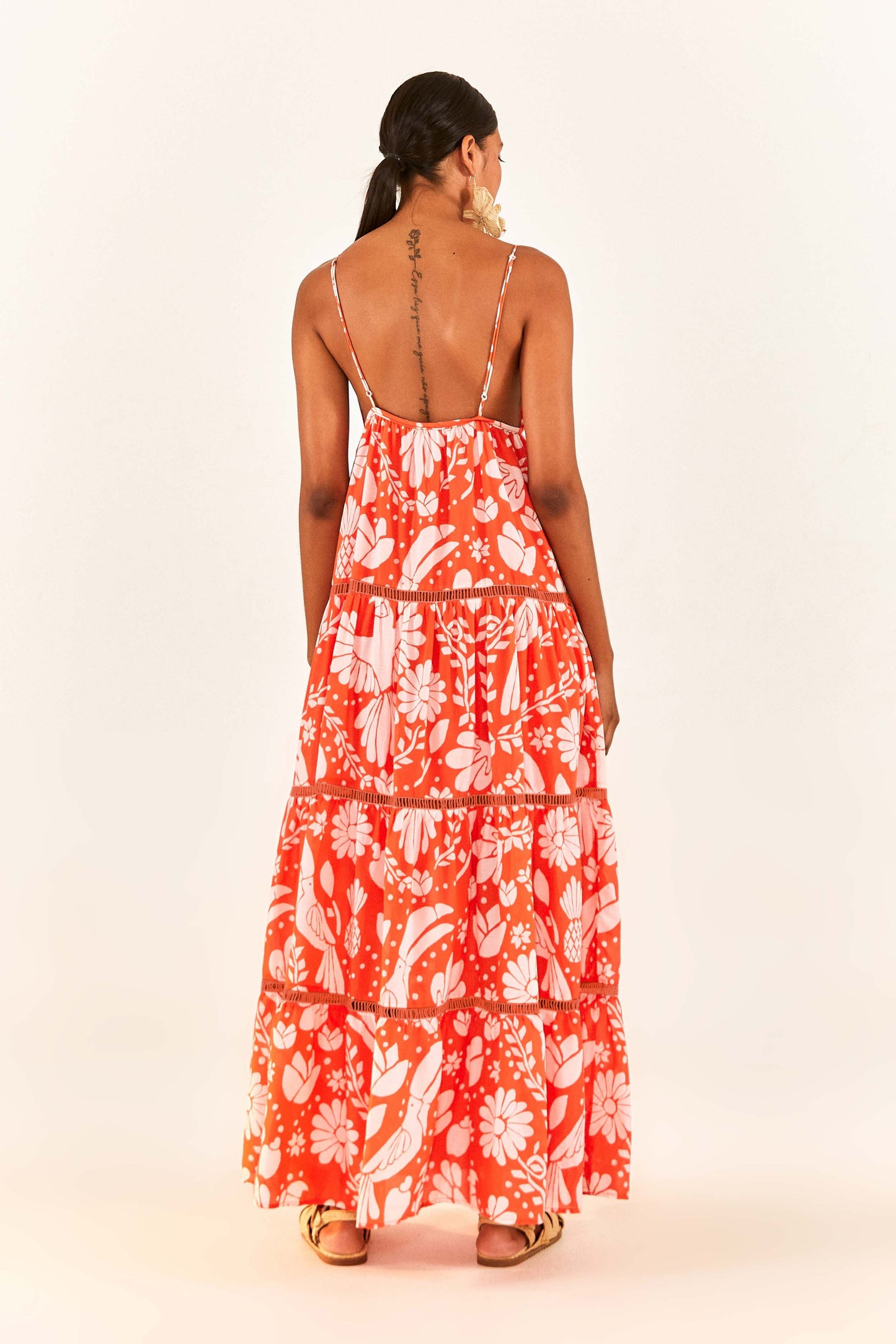 Orange Neon Jungle Maxi Dress