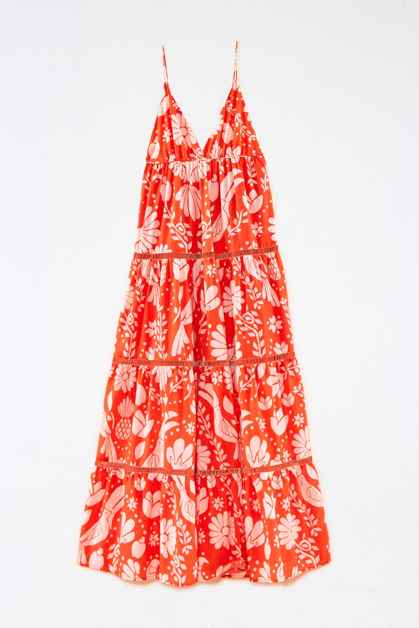 Orange Neon Jungle Maxi Dress