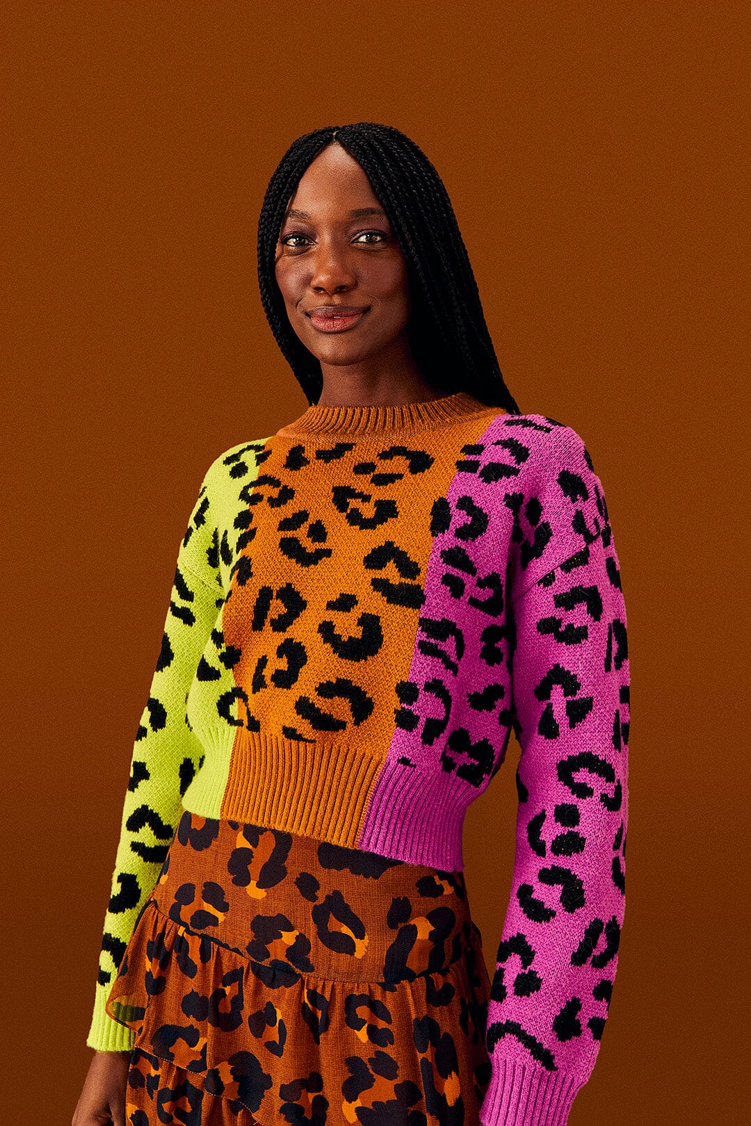 Mixed Leopards Sweater