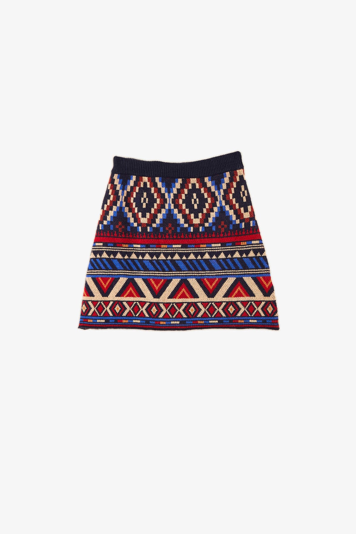 Blue Ainika Tapestry Sweater Skirt