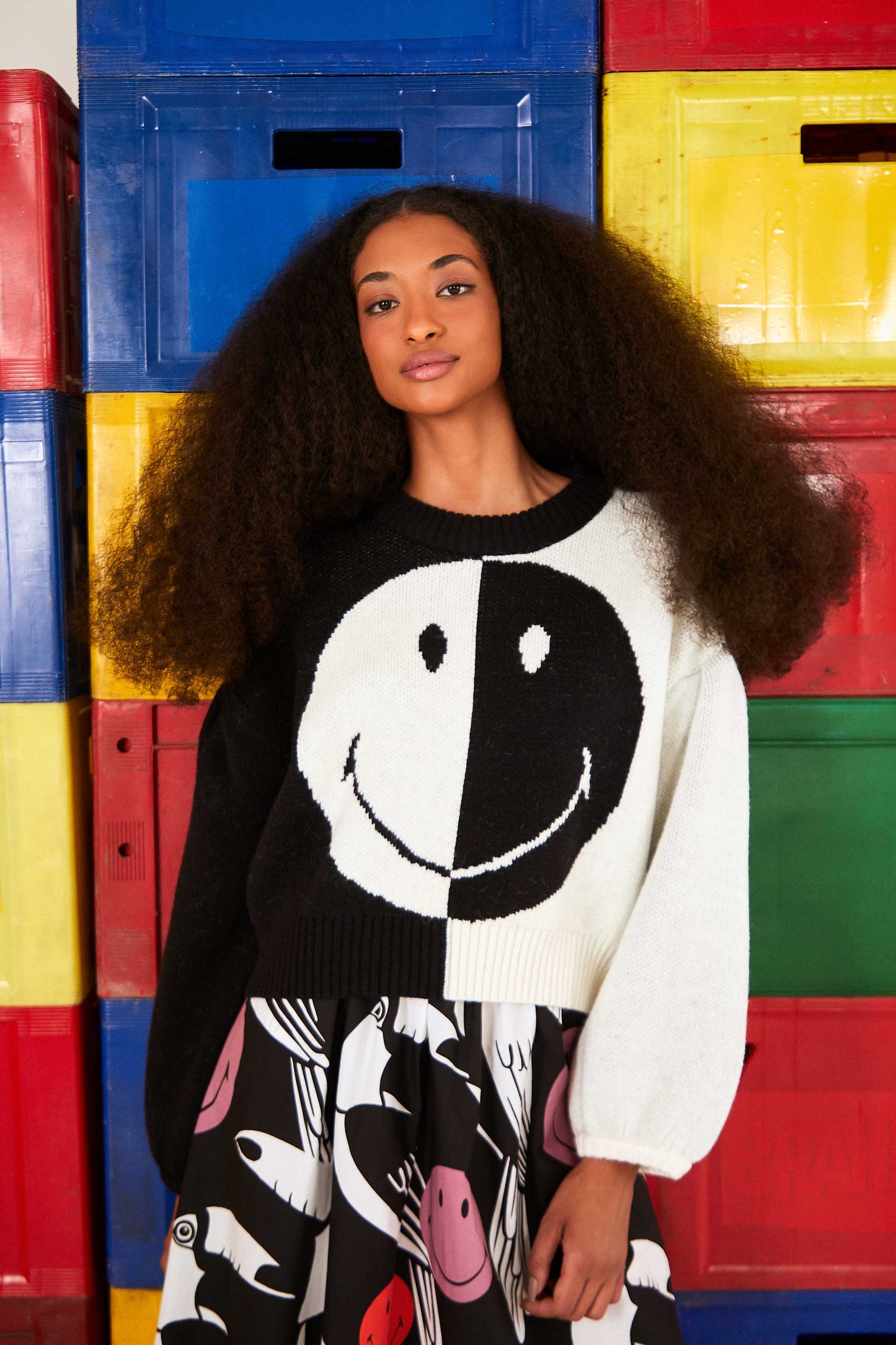 Black & White Smiley® Icon Sweater