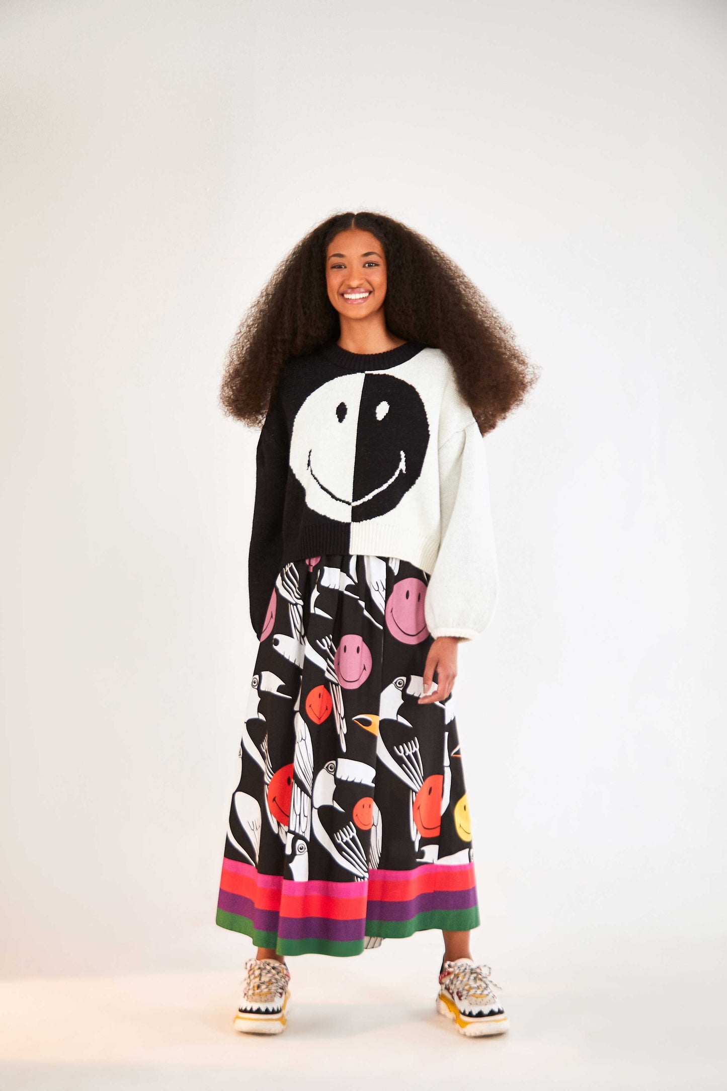 Black & White Smiley® Icon Sweater