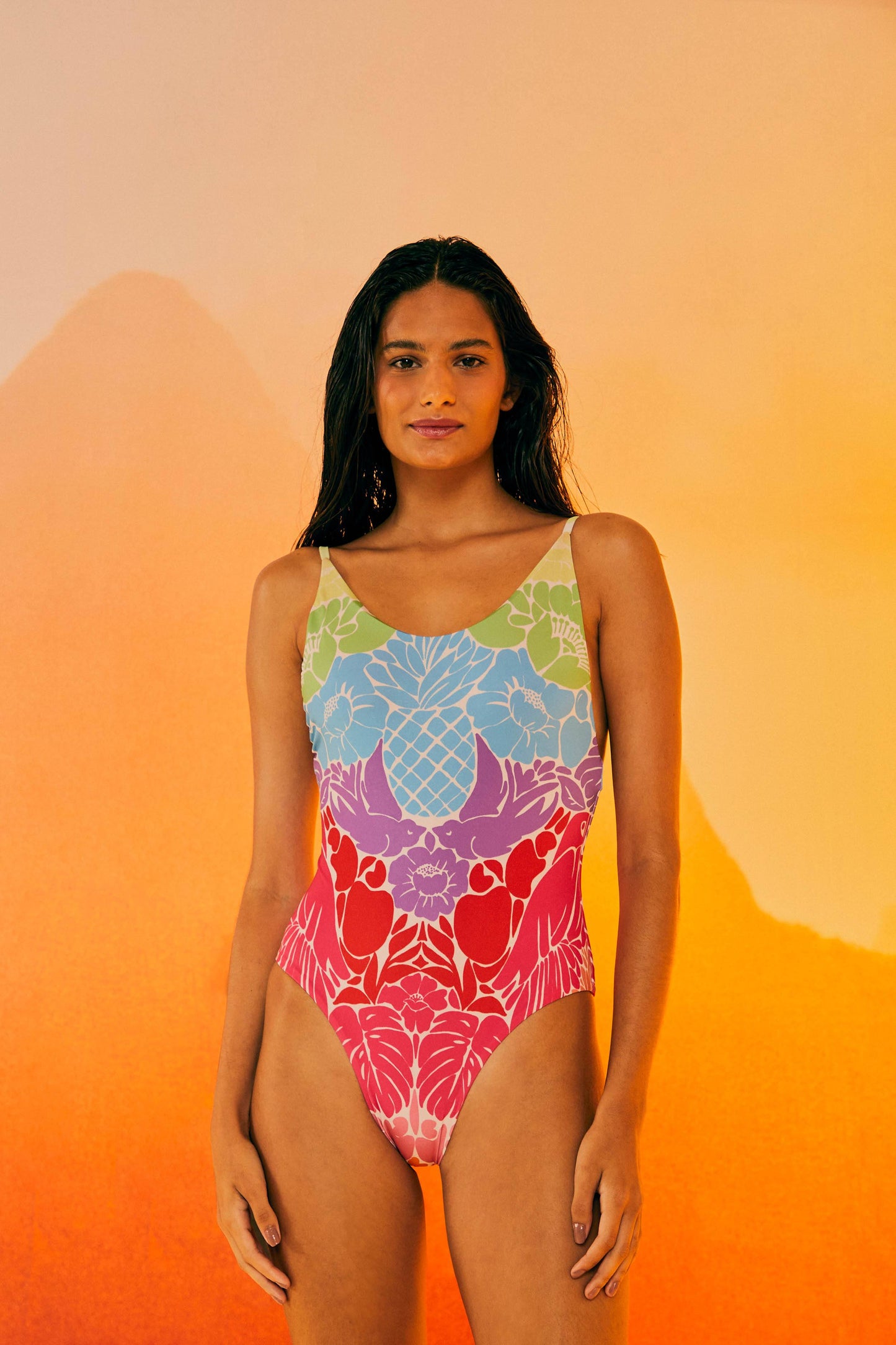 Tropical Graphic One Piece Swimsuit