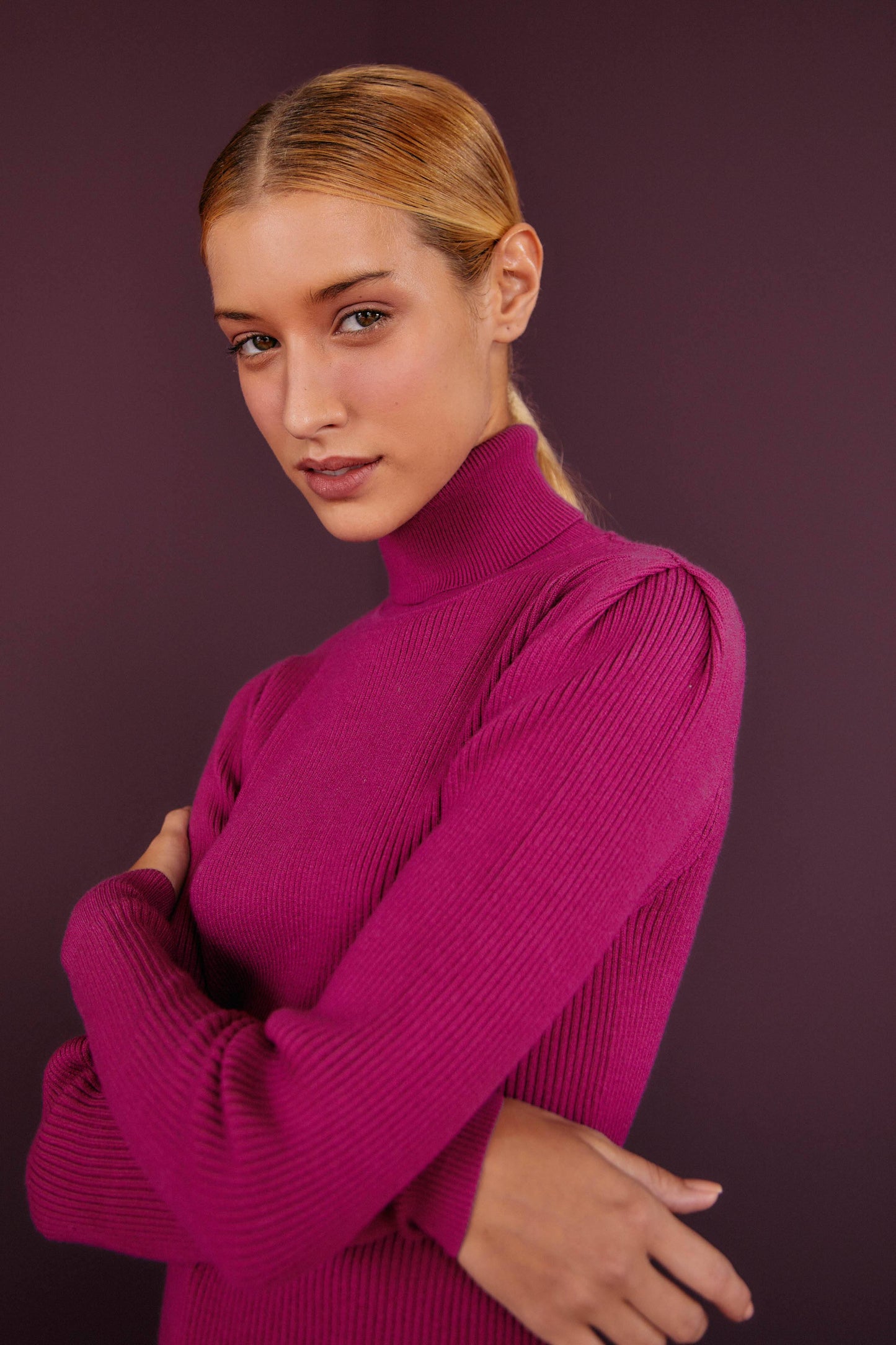 PINK KNIT BLOUSE