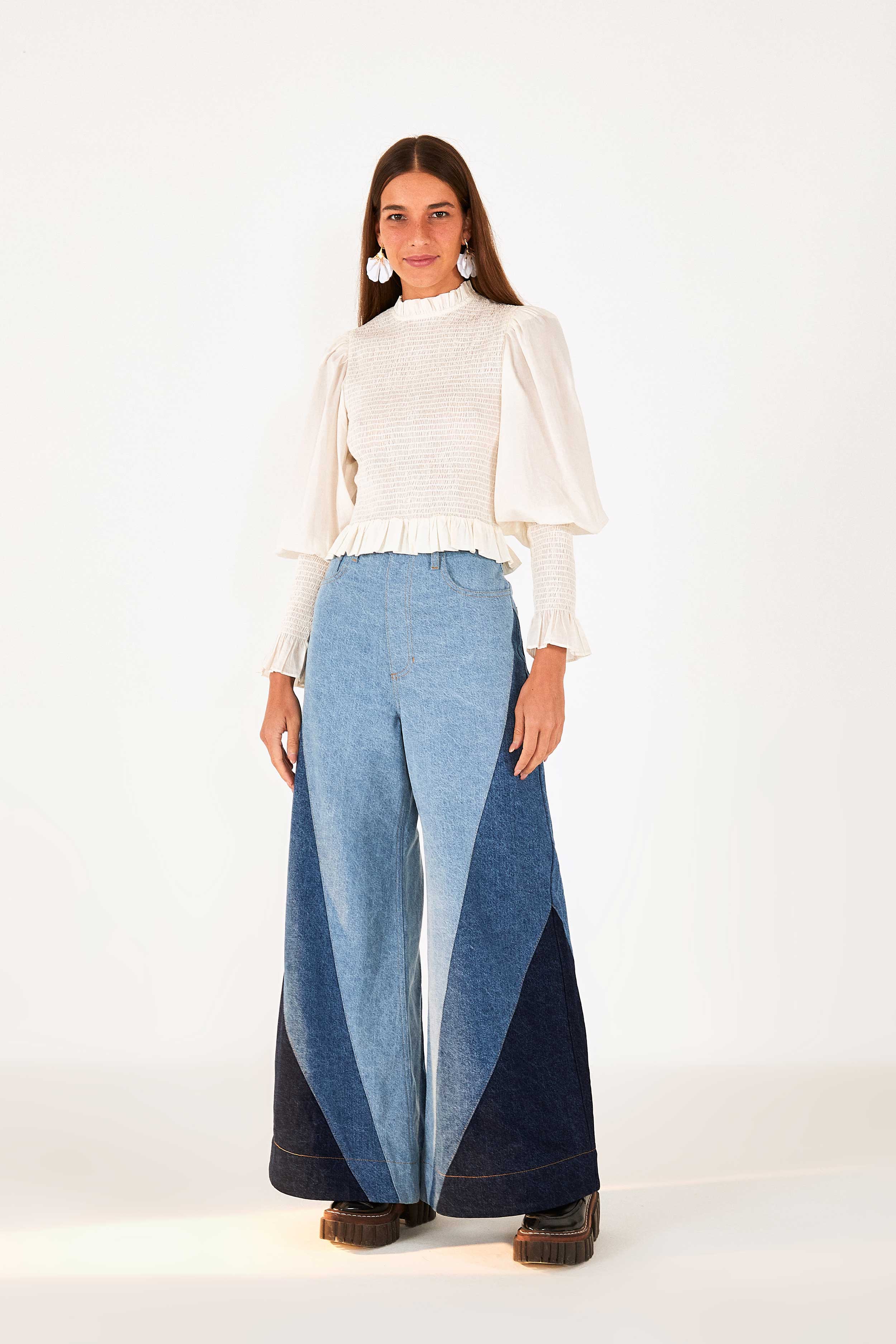 Patched Denim Pants – FARM Rio