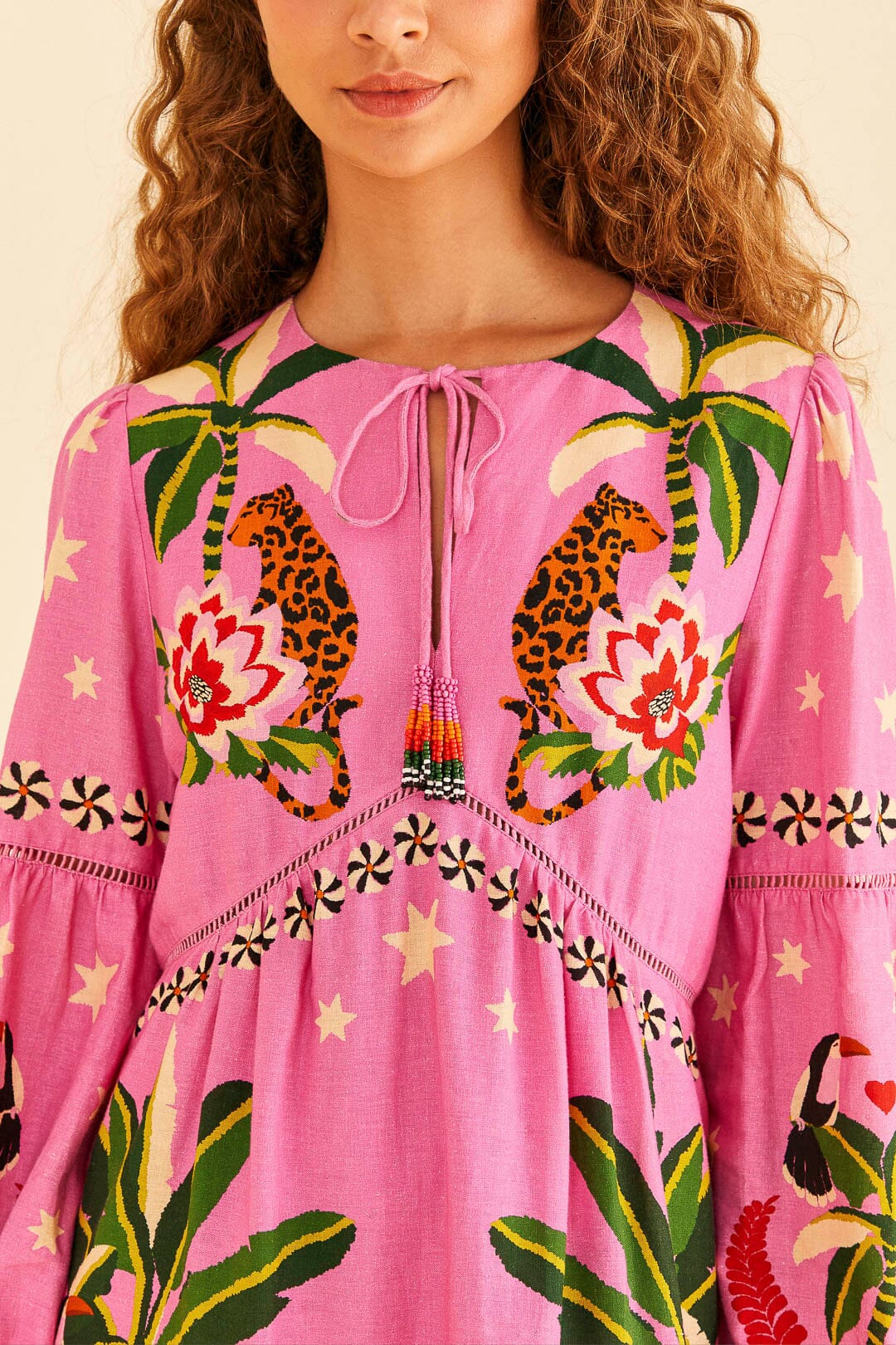 Pink Leopard Forest Mini Dress – FARM Rio