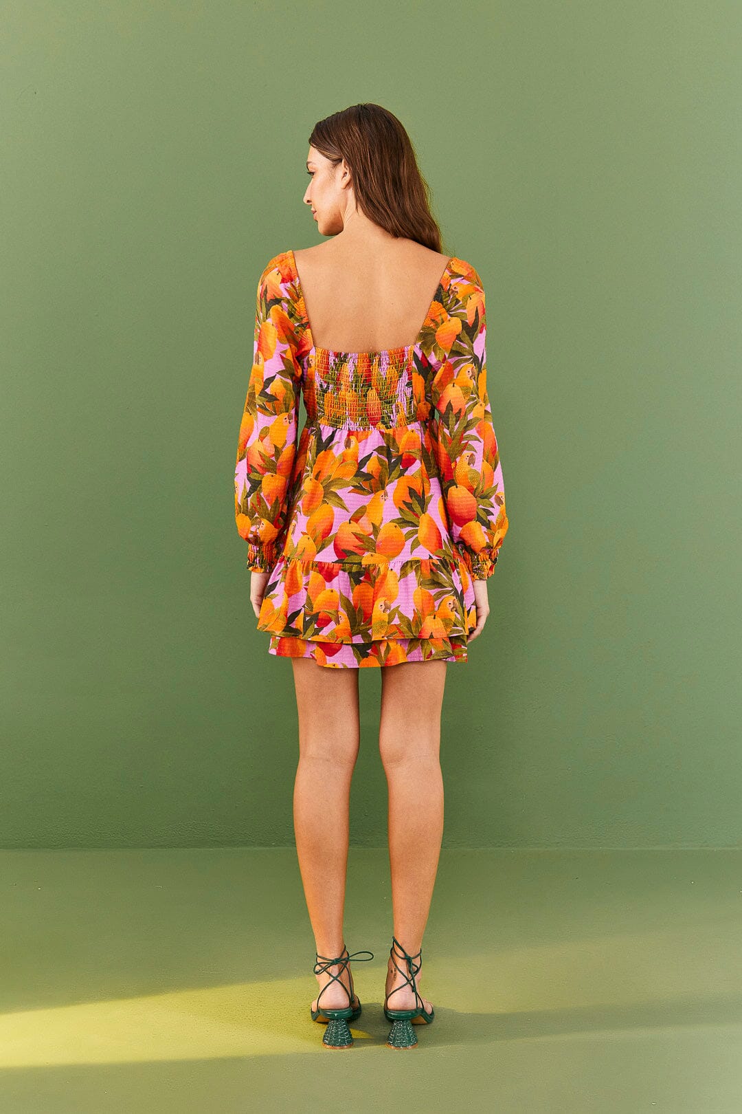 Lilac Mango Macaws Mini Dress