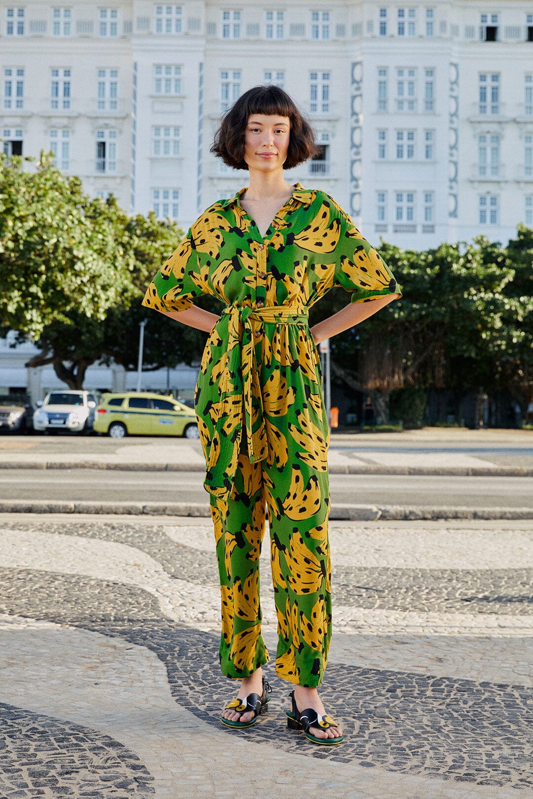 Green Bossa Banana Jumpsuit