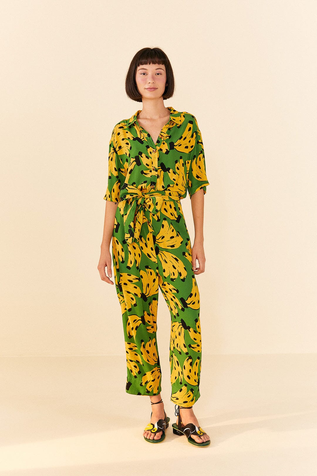 Green Bossa Banana Jumpsuit