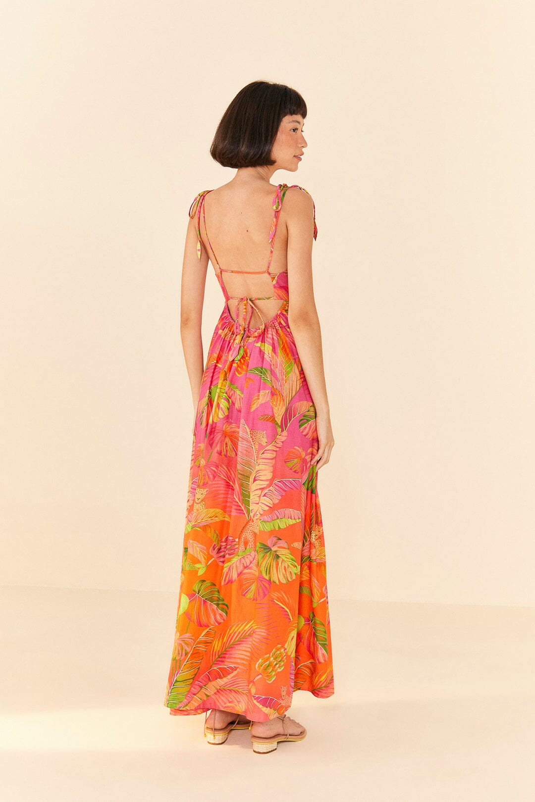 FARM Rio Ombre Forest Maxi Dress