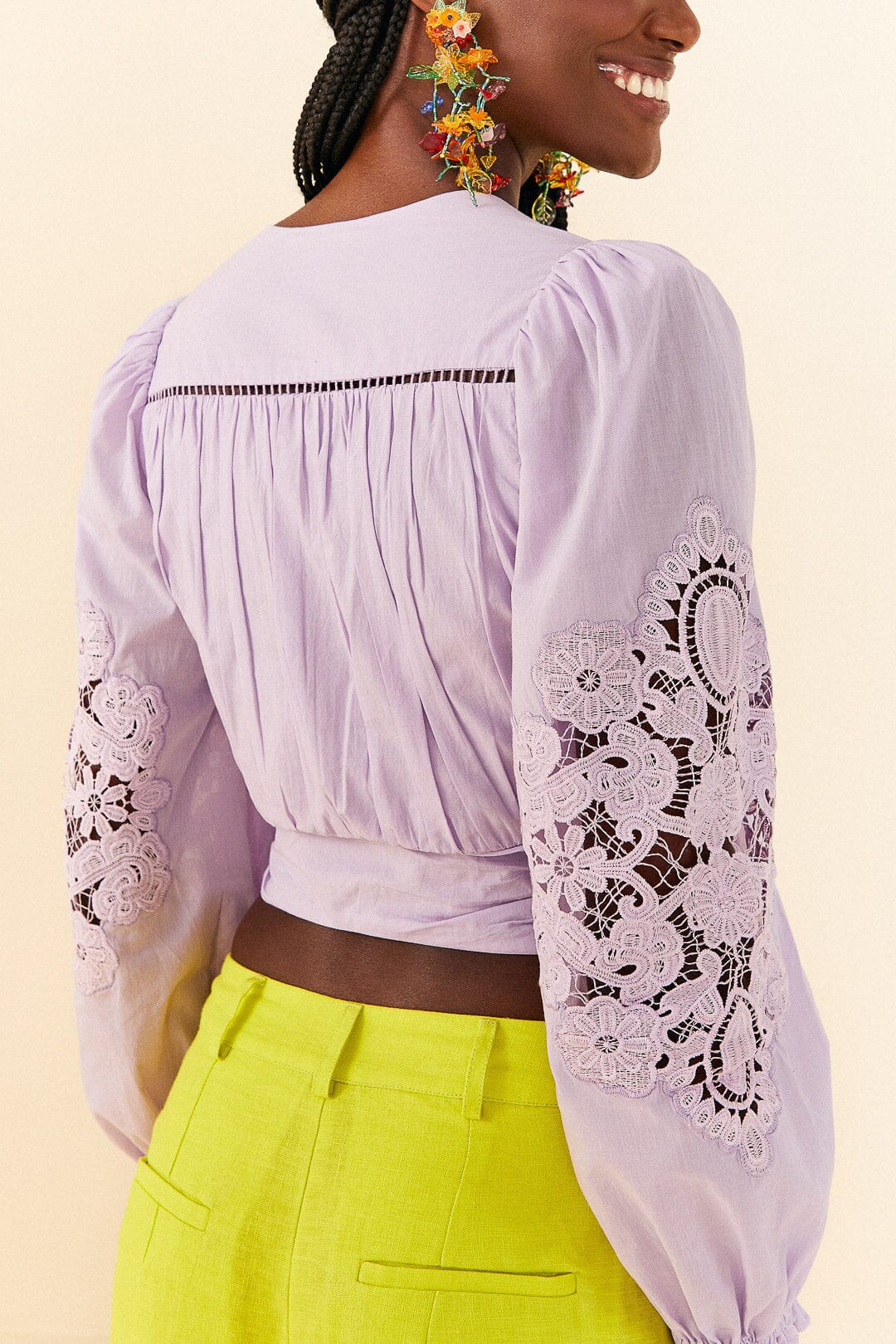 Lilac Lace Blouse