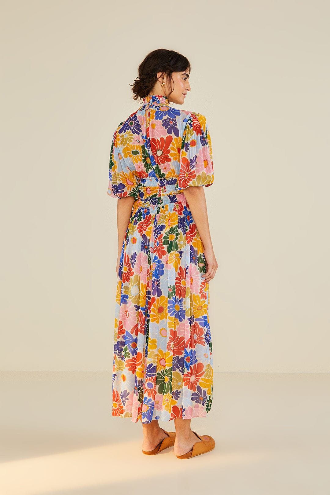 Sand Sunny Daisies Maxi Dress