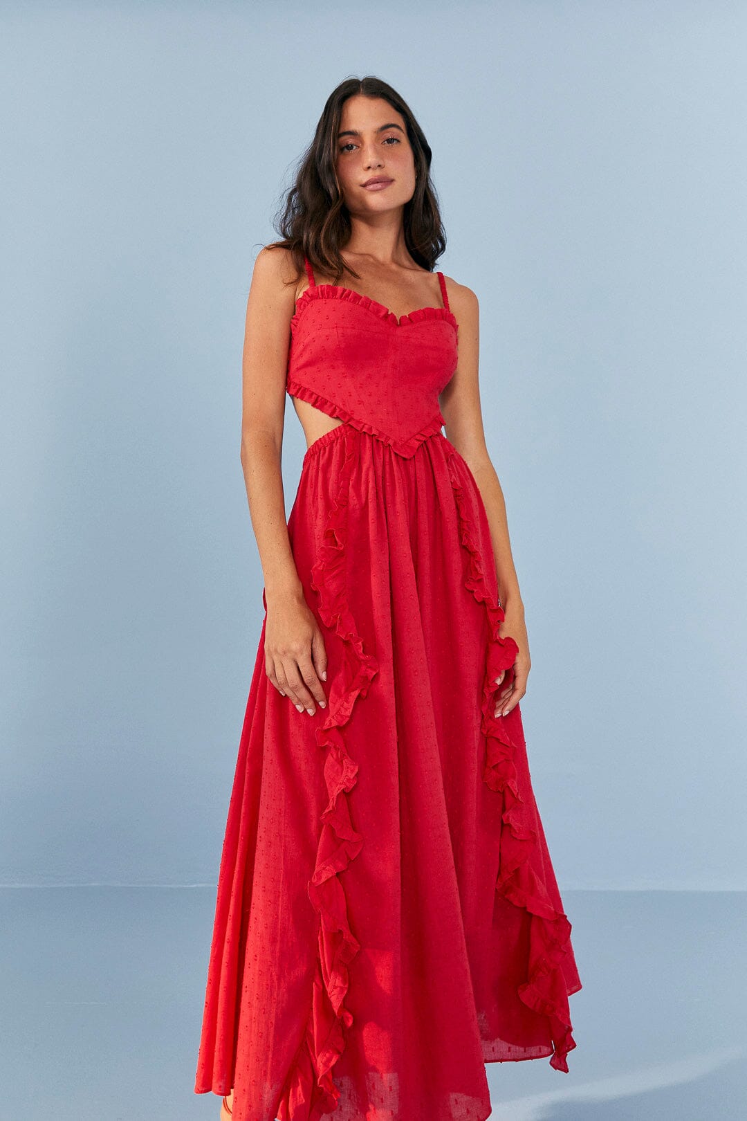 Red Heart Maxi Dress