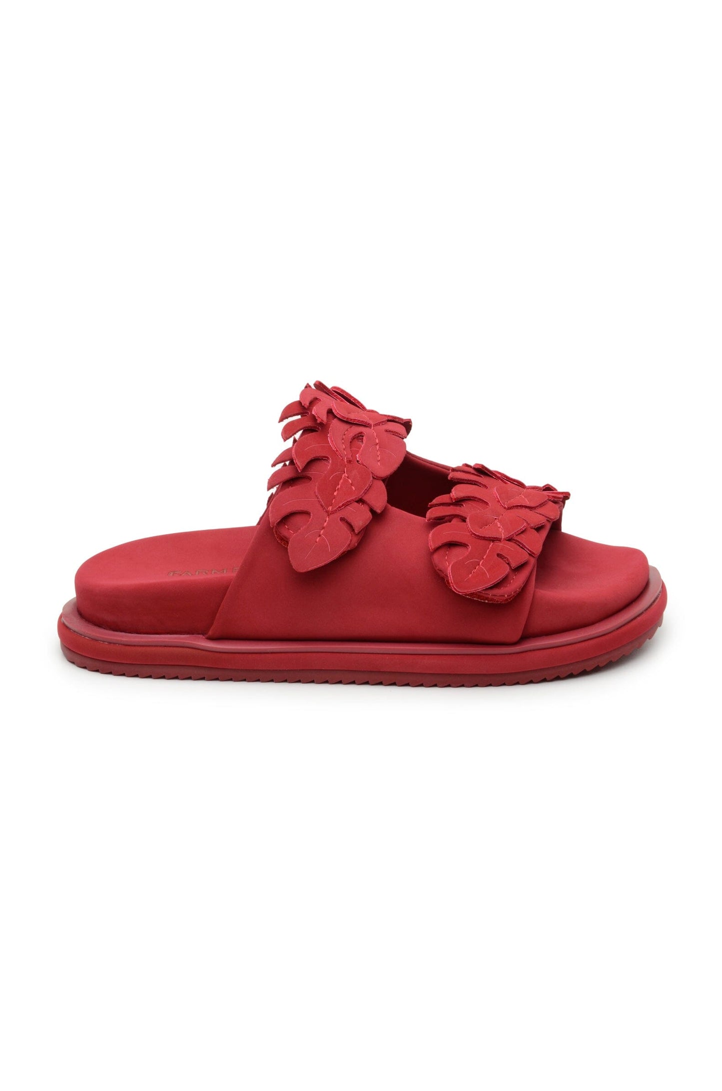 Red Mini Monstera Anatomic Slide Sandal