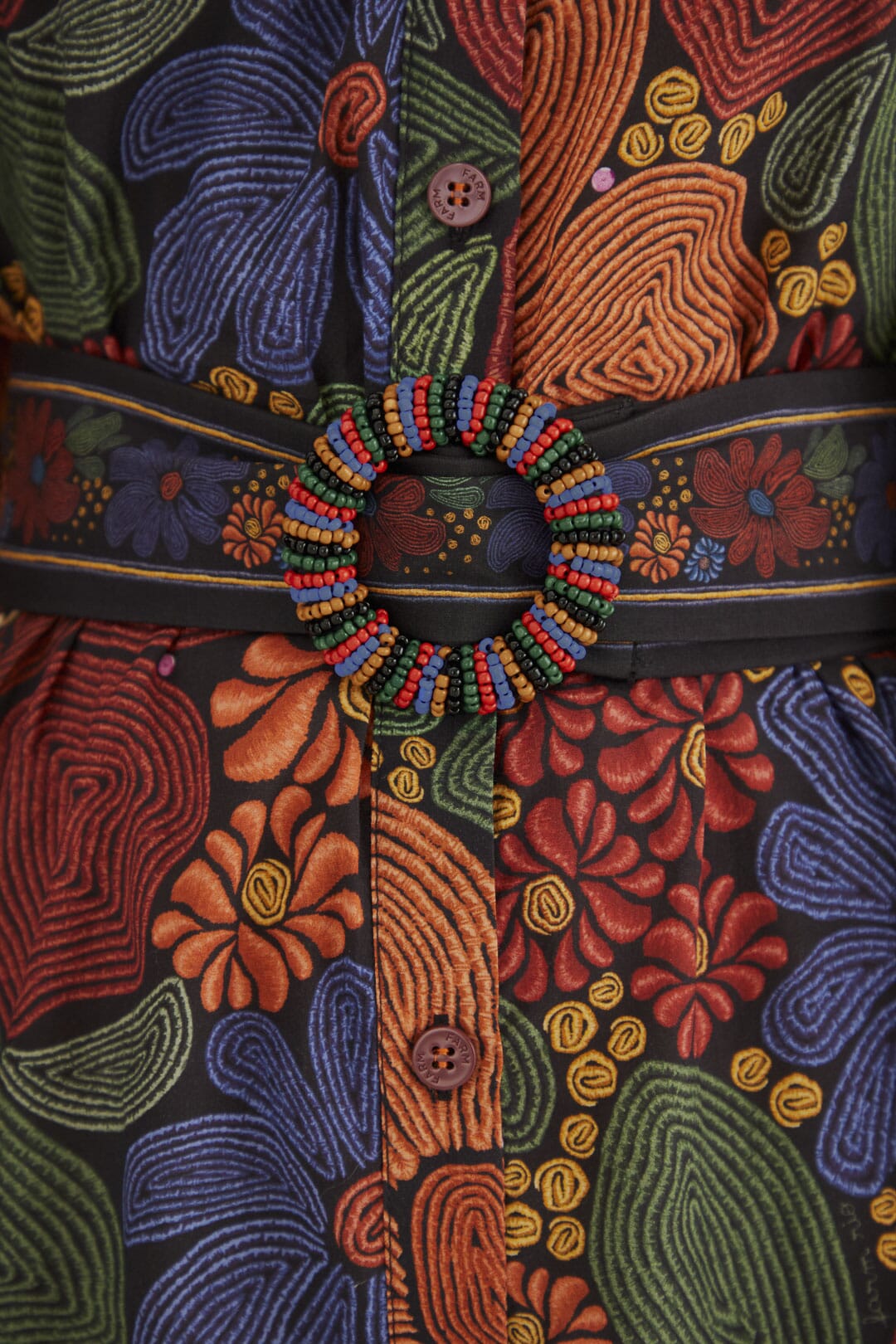 Black Stitched Flowers Organic Cotton Bodysuit – FARM Rio