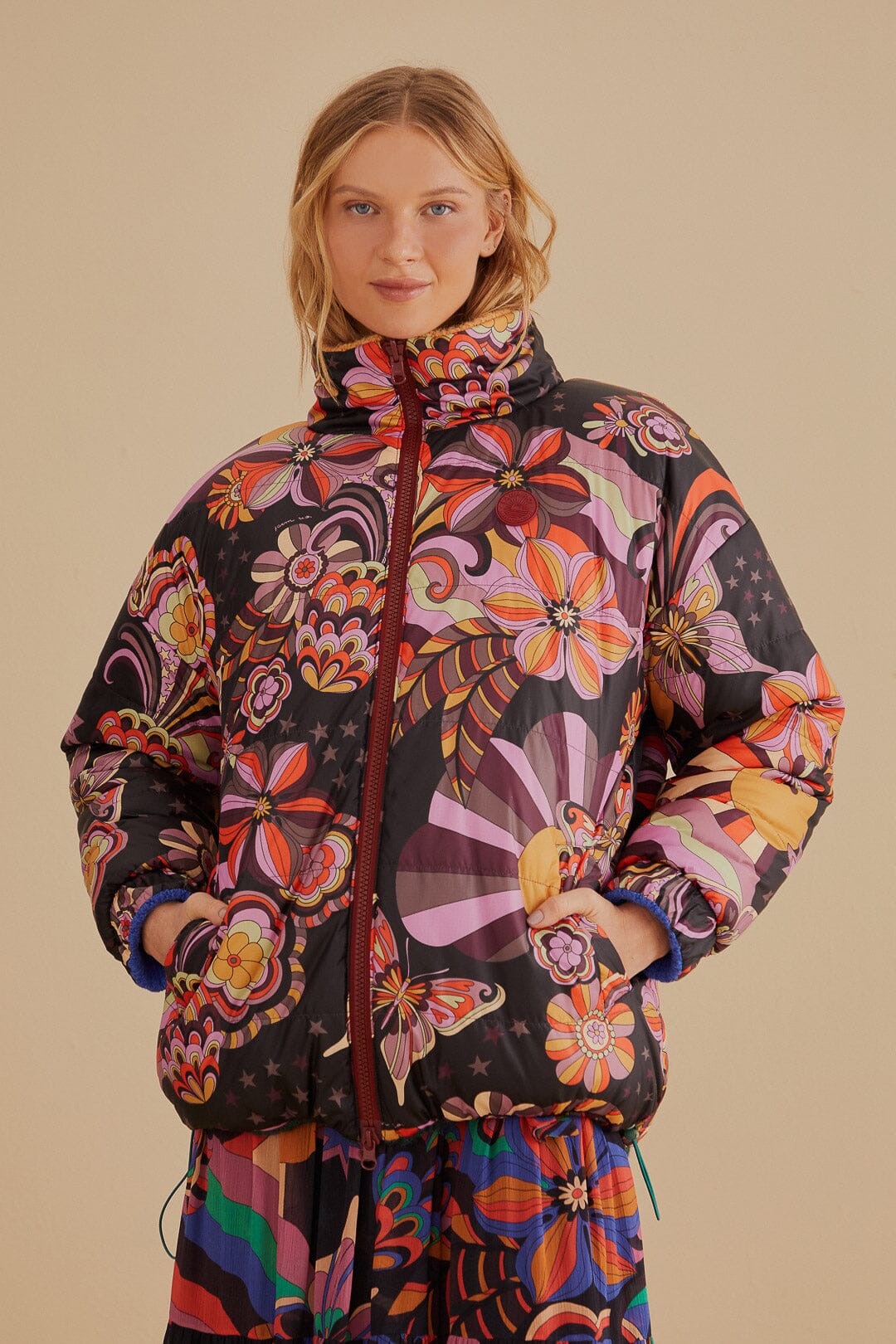 Colorful on sale puffer jacket