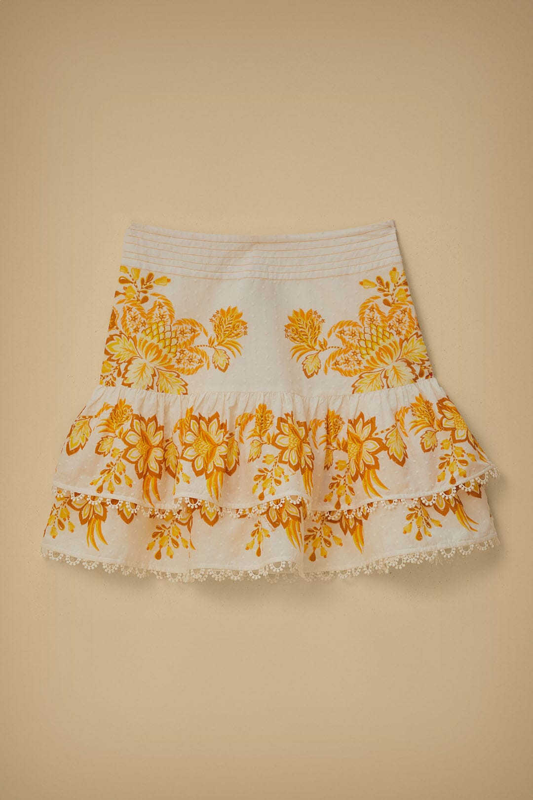 Off-White Aura Floral Mini Skirt