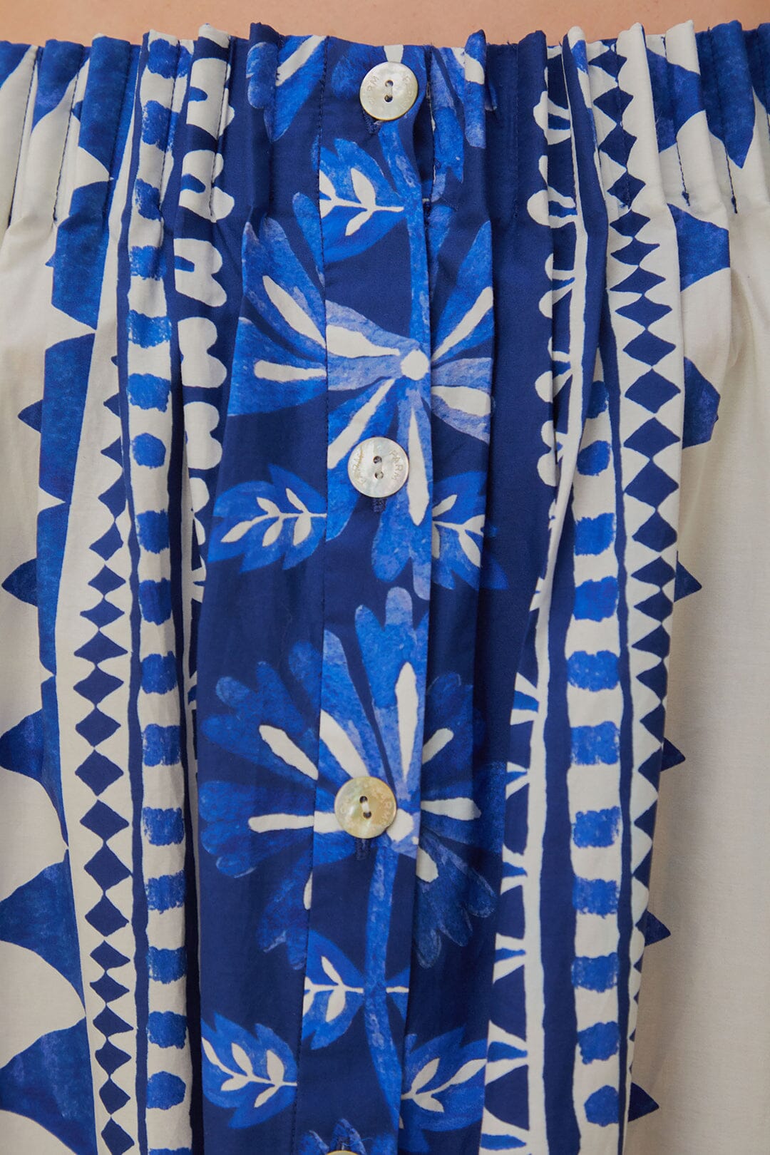 Off-White Flora Tapestry Long Sleeve Blouse