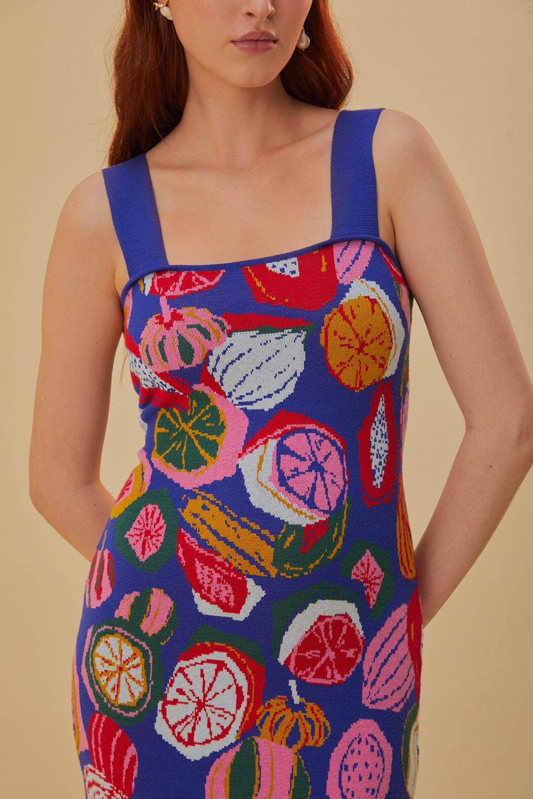 Colorful Salad Knit Dress