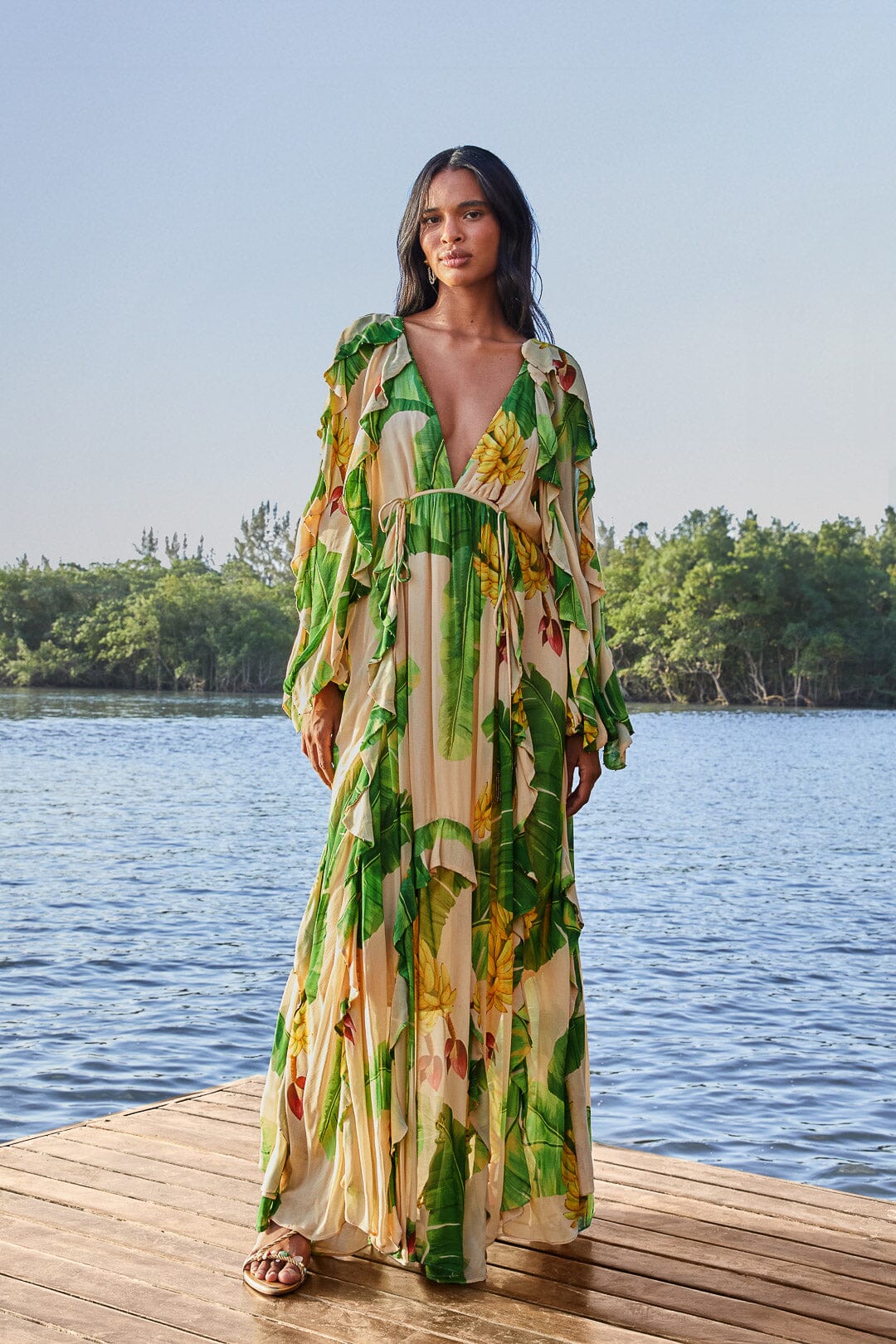 FRESH BANANAS MAXI DRESS