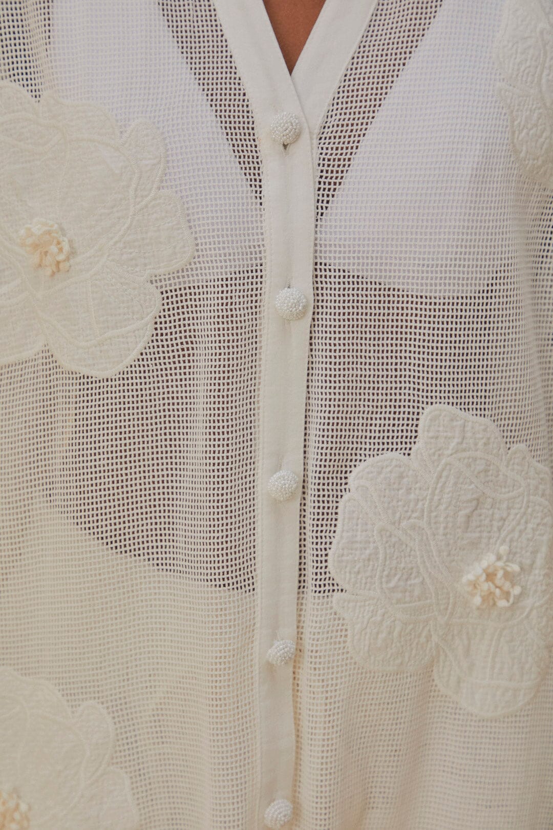 White Flower Shirt
